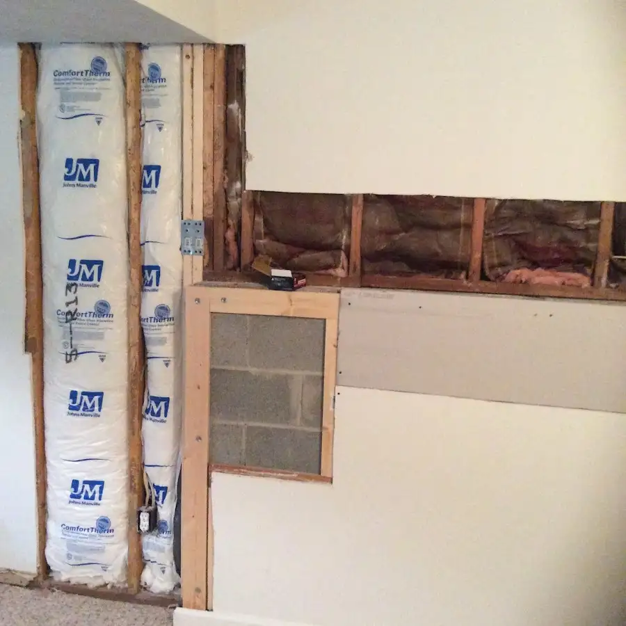 Wall insulation replacement during Structural Drying in Lacey